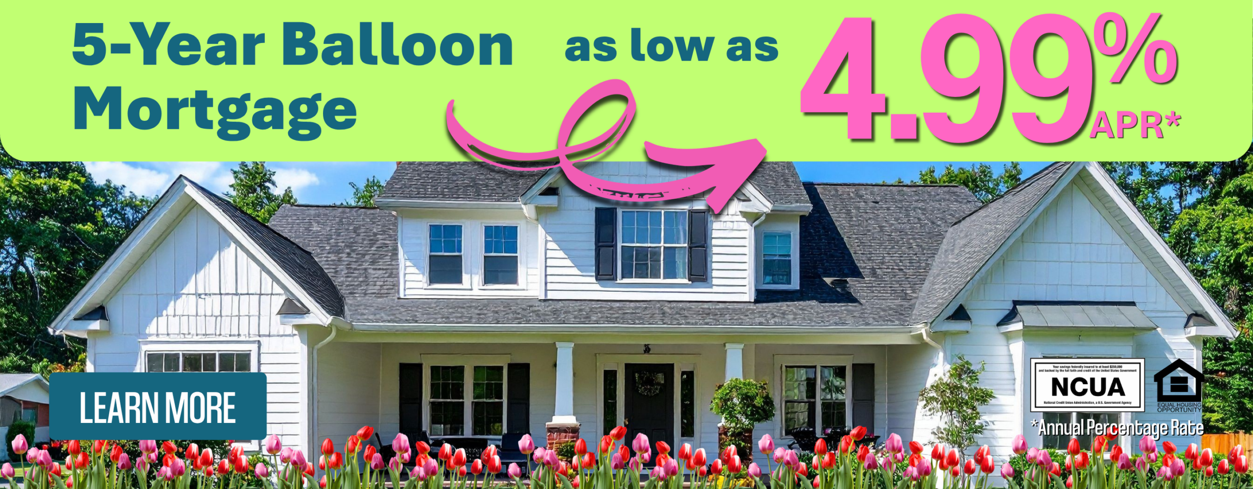 4.99% APR 5 Year Balloon Slider
